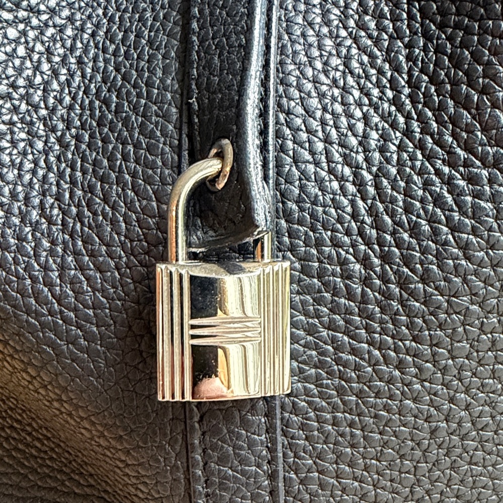 Hermes Picotin Lock 22 Black Leather Palladium Hardware PHW 2020 Handbag - Picture 2 of 8